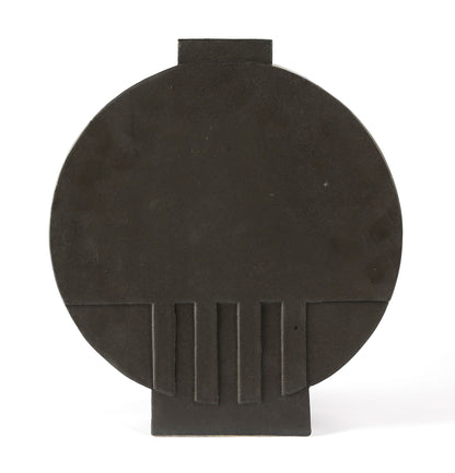 Skulpturale Design-Vase in Schwarz