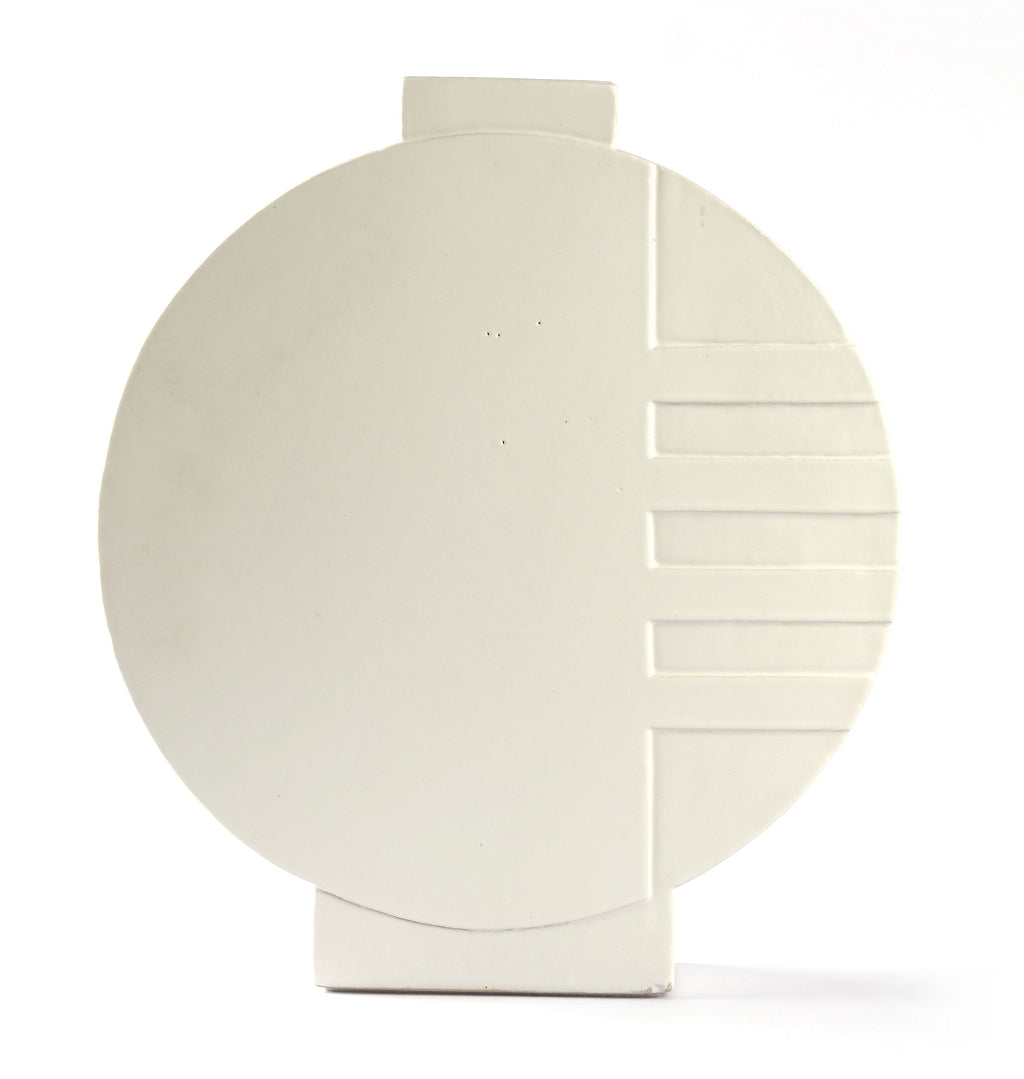 Künstlerische Design-Vase in Weiß