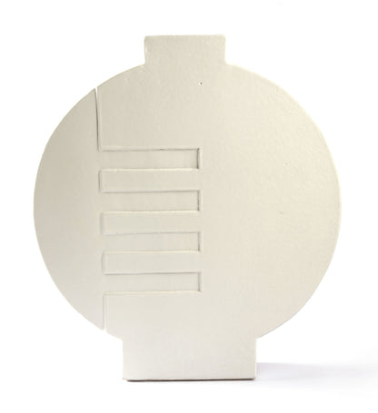 Künstlerische Design-Vase in Weiß