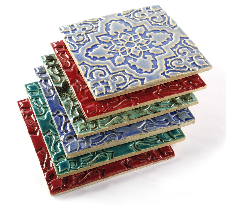 Artistic decorative ceramic tiles