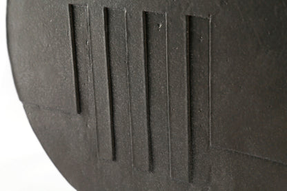 Skulpturale Design-Vase in Schwarz