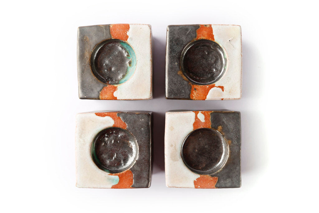 4-Piece Tealight Holder Set from Stoneware