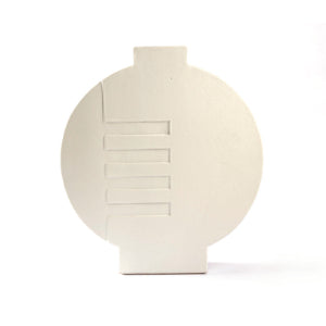 Künstlerische Design-Vase in Weiß