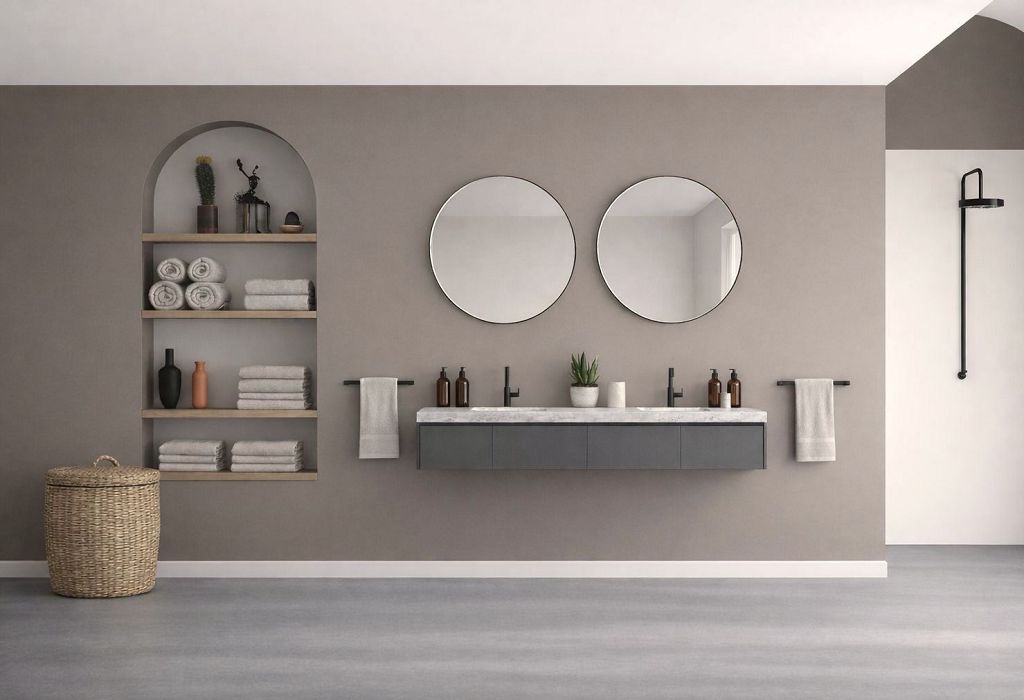 Wandfarbe f&uuml;r Badgestaltungen